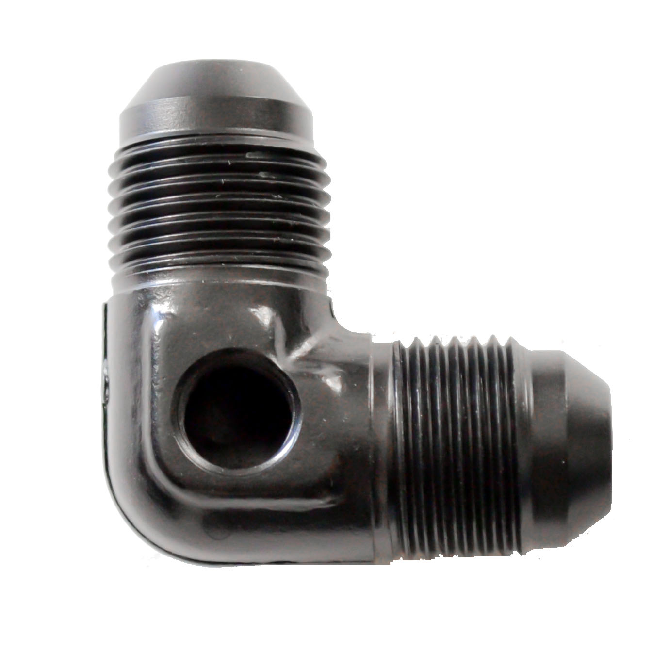 90° Flare with 1/8 Port -06
