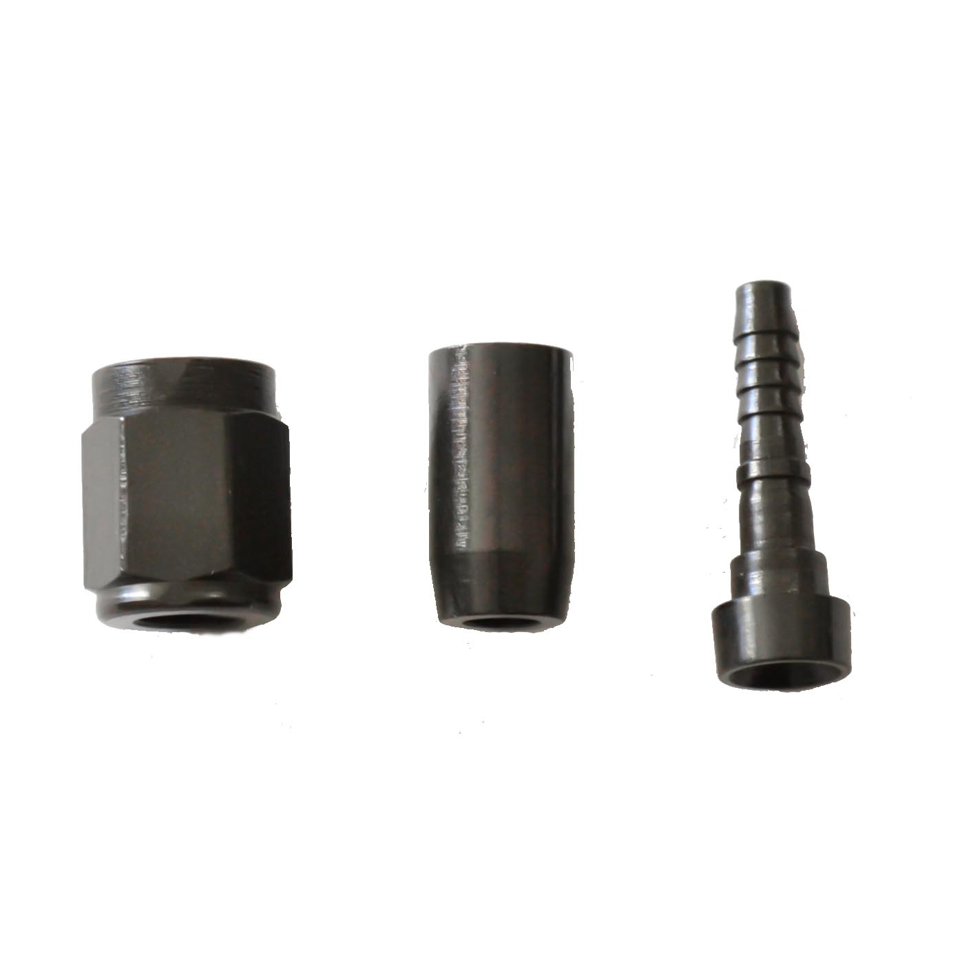Crimp PTFE Hose End Straight -06