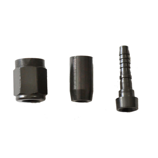 Crimp PTFE Hose End Straight -04