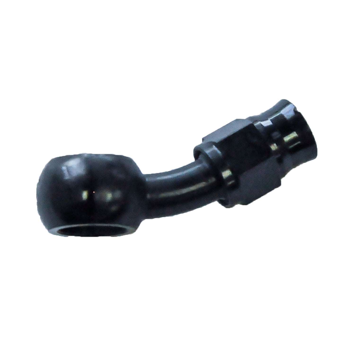 Reusable Banjo Hose End -03 x 10MM | 30° Steel Black