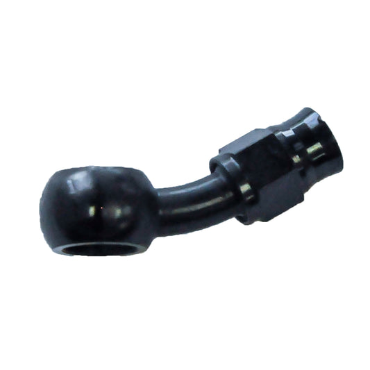 Reusable Banjo Hose End -03 x 10MM | 30° Steel Black