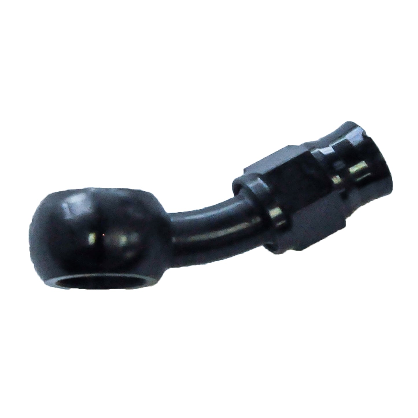 Reusable Banjo Hose End -03 x 10MM | 20° Steel Black