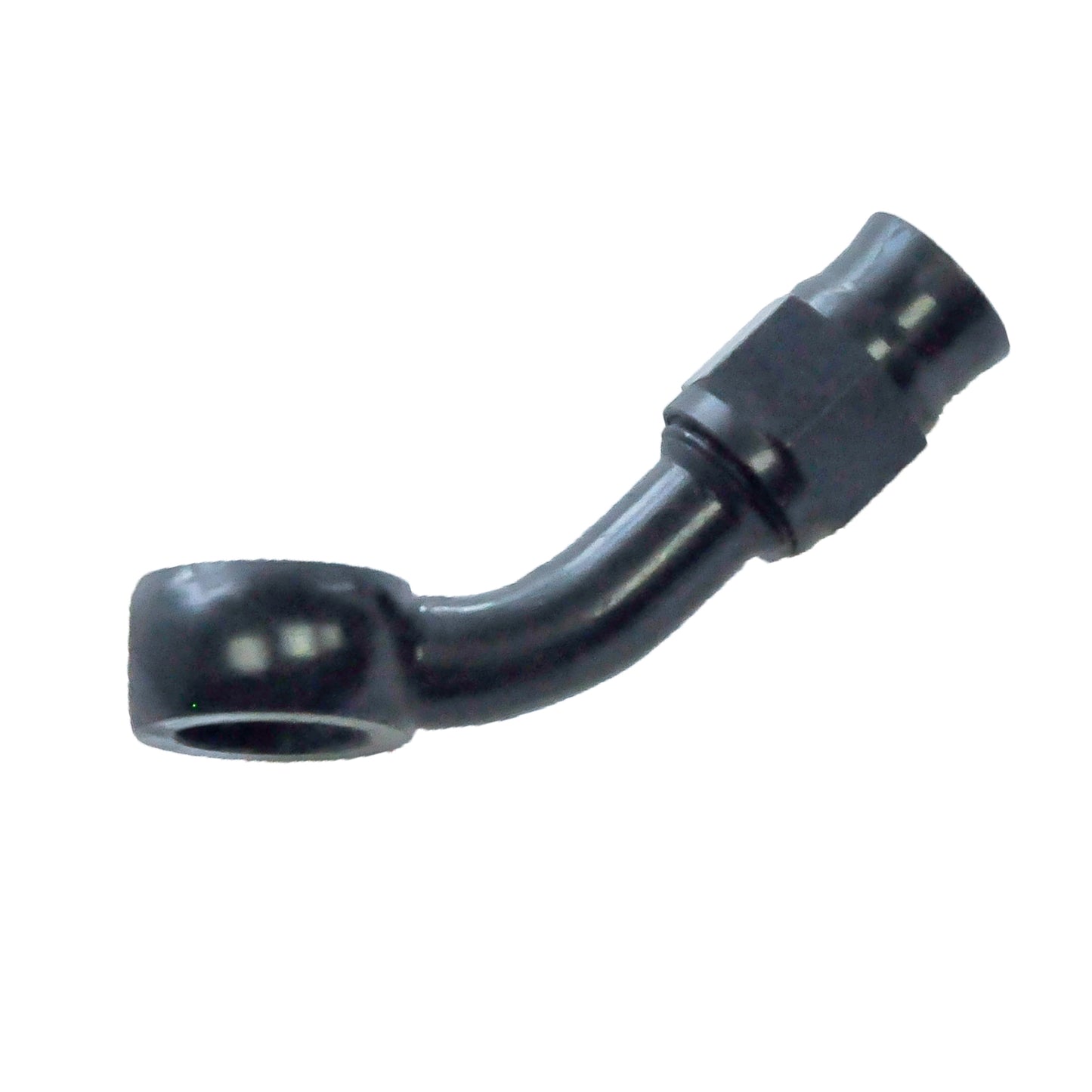 Reusable Banjo Hose End -03 x 11MM-7/16 | 45° Steel Black