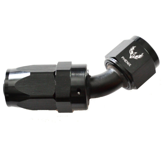 Compression Swivel Hose End -06 | 45°