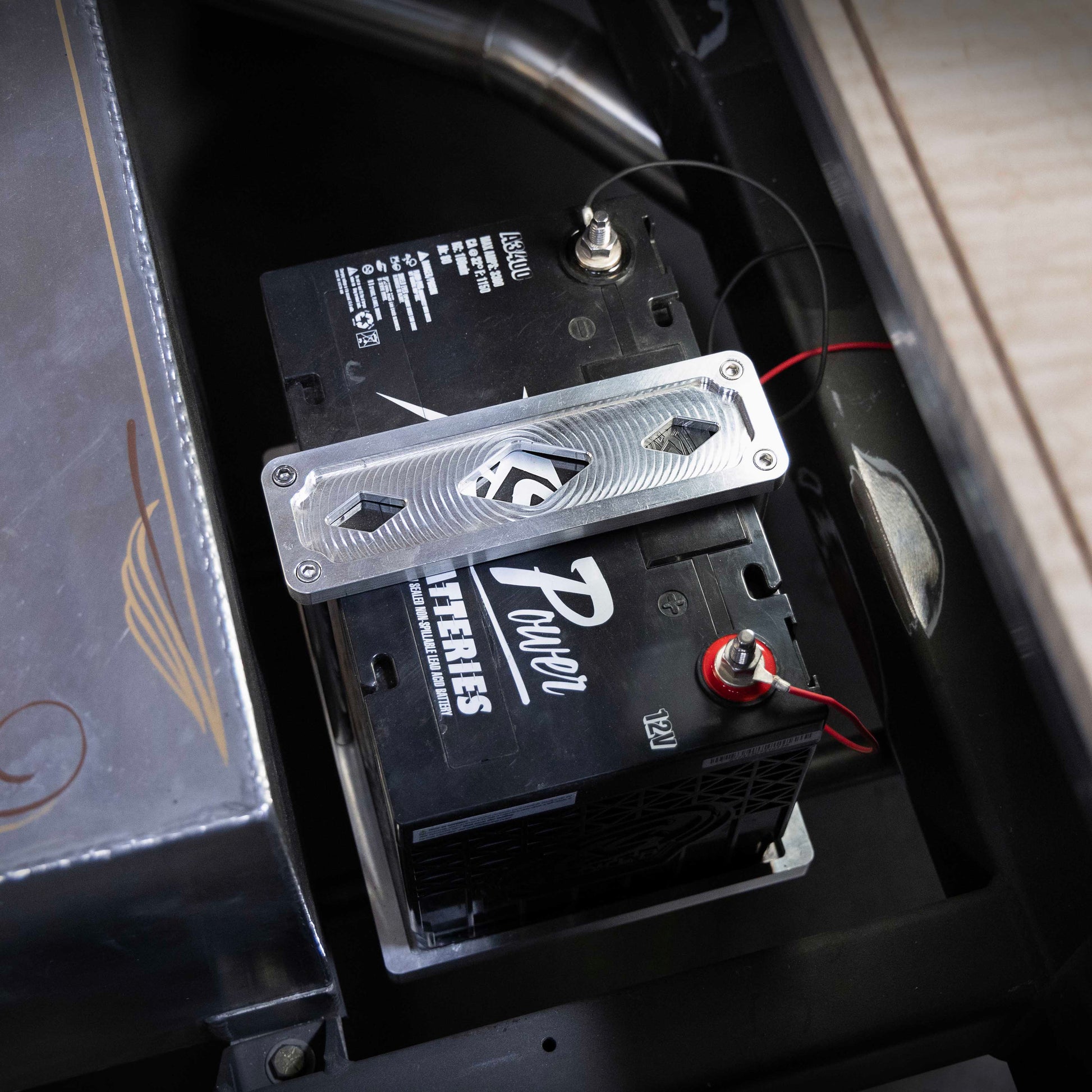 Billet Aluminum Battery Mounting Tray image 2