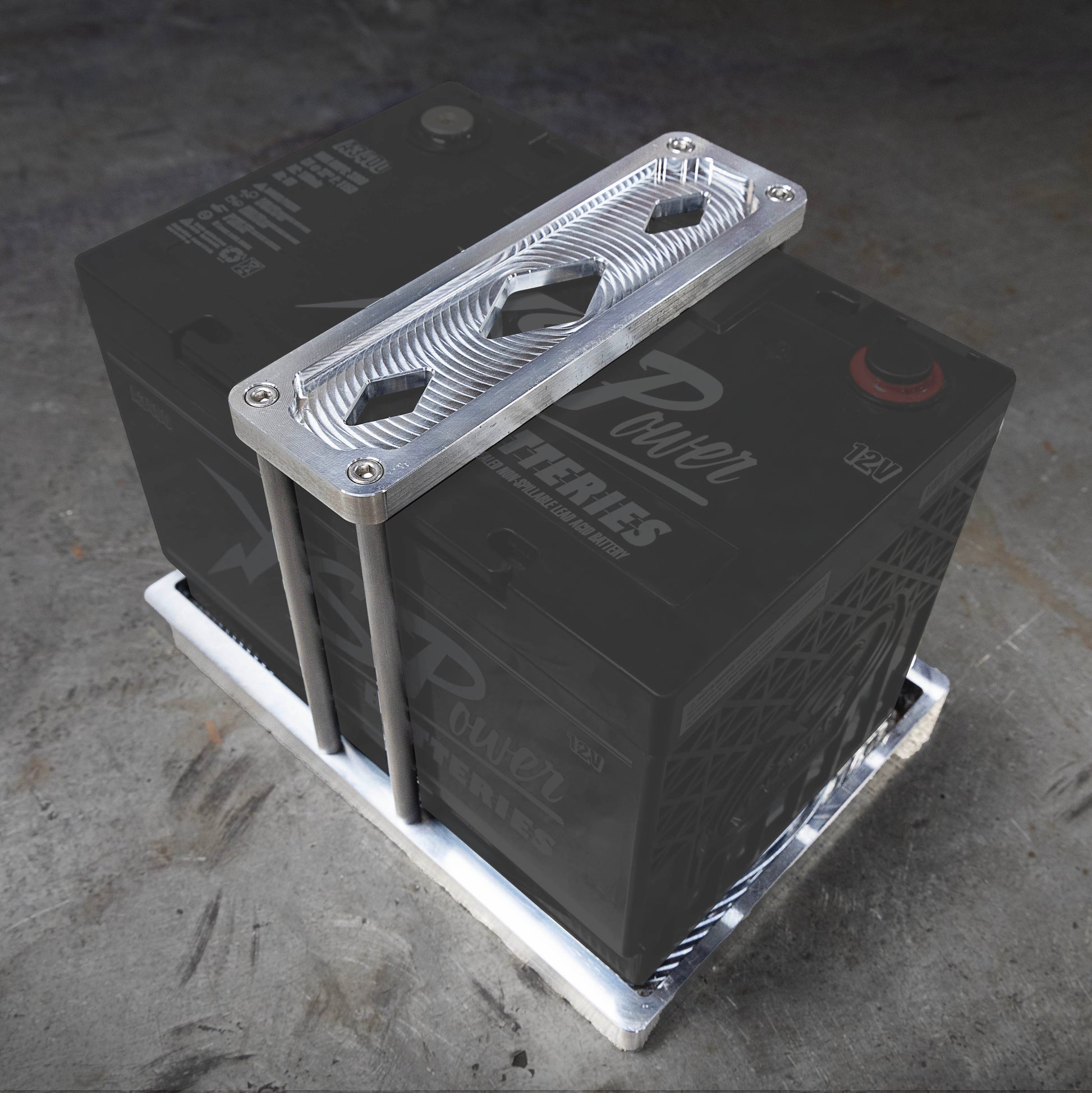 Billet Aluminum Battery Mounting Tray image 0